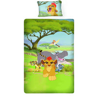 Disney Lion Guard Cotton Single Bedsheet With 1 Pillow Cover