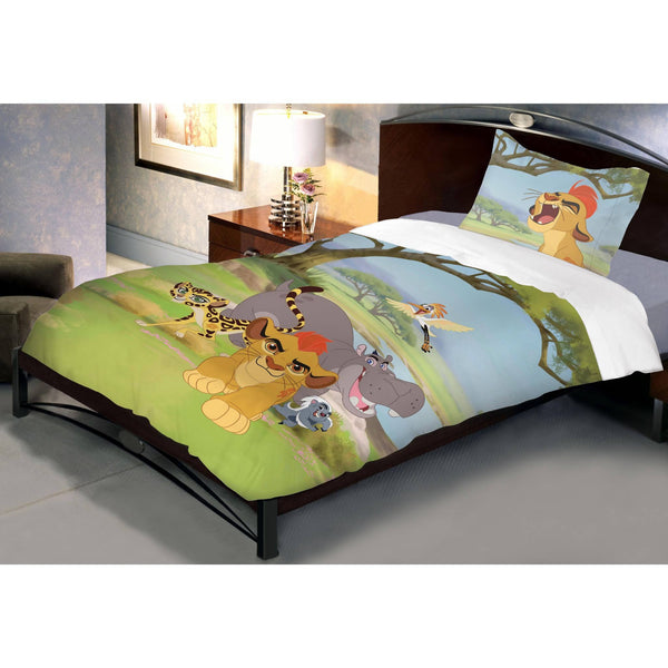 Disney Lion Guard Cotton Single Bedsheet With 1 Pillow Cover
