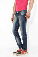 Dimgray Elastene Red Thread Denim