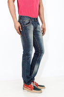 Dimgray Elastene Red Thread Denim