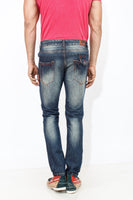 Dimgray Elastene Red Thread Denim