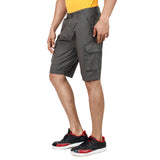 Dim Gray Pop Shorts