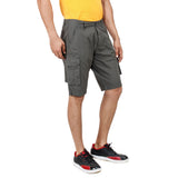 Dim Gray Pop Shorts