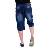 Shaded Midnight Blue Haiper Denim Shorts