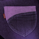 Purple Neo Denim Capri