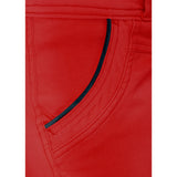 Red Cotton Payton Shorts