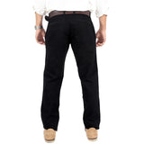 Stripped Black PU Bone Trouser
