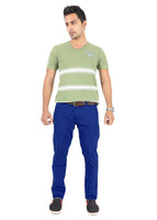 Royal Blue Side Seam Contrast Trouser