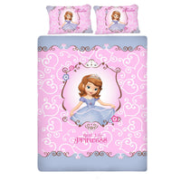 Disney Sofia Blossom Cotton Double Bedsheet With 2 Pillow Covers