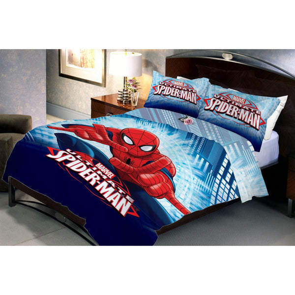 Room Spiderman Double Bedding Set Spiderman Double Bedsheet With