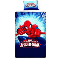 Fighter Spiderman Double Bedsheet With 1 Pillow Covers