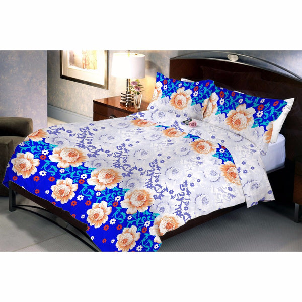 Mountain Blue Bed Sheet And Pillow Covers (Queen)