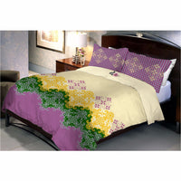 Peach Violet bed sheet and pillow covers