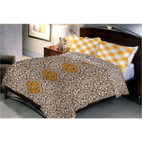 Saddle Brown Bed Sheet With 2 Pillow Cover
