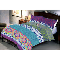 Water Lilly Bed Sheet With 2 Pillow Cover